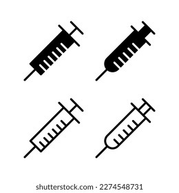 Syringe icon vector illustration. injection sign and symbol. vaccine icon