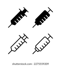 Syringe icon vector illustration. injection sign and symbol. vaccine icon