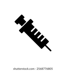 Syringe icon vector illustration. injection sign and symbol. vaccine icon