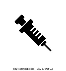 Syringe icon vector illustration. injection sign and symbol. vaccine icon