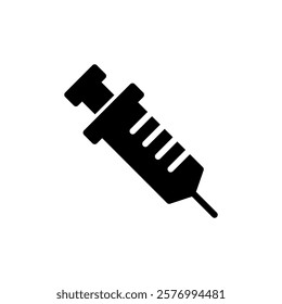 Syringe icon vector illustration. injection sign and symbol. vaccine icon