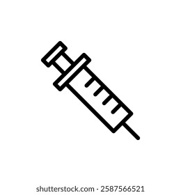 Syringe icon vector illustration. injection sign and symbol. vaccine icon