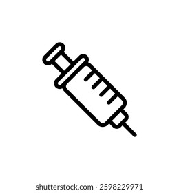 Syringe icon vector illustration. injection sign and symbol. vaccine icon