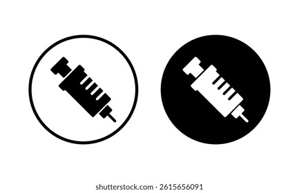 Syringe icon vector illustration. injection sign and symbol. vaccine icon