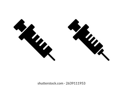 Syringe icon vector illustration. injection sign and symbol. vaccine icon