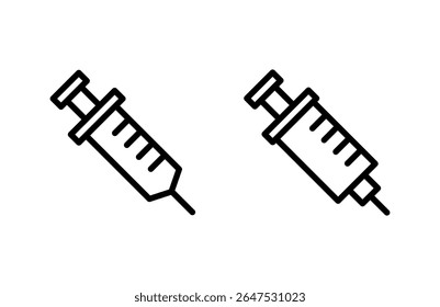 Syringe icon vector illustration. injection sign and symbol. vaccine icon