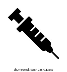 Syringe Icon Vector Illustration Logo Template