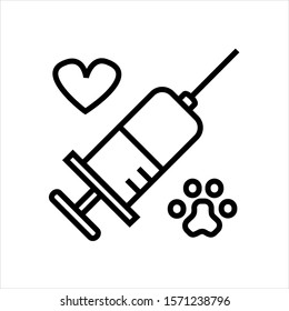 syringe icon vector illustration logo for many purpose. Isolated on white background.