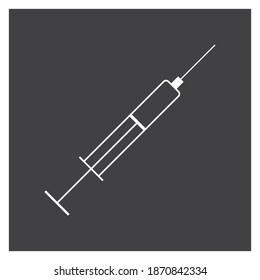 Syringe icon vector illustration, logo design template
