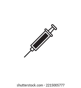 syringe icon vector illustration logo deisgn