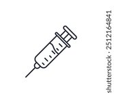 syringe icon vector illustration. syringe symbol isolated on white background