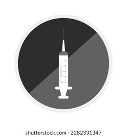 Syringe icon, is a vector illustration, very simple and minimalistic. With this Syringe icon you can use it for various needs. Whether for promotional needs or visual design purposes