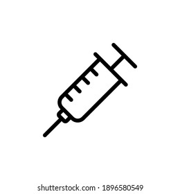 Syringe Icon Vector. Injection Icon Vector.