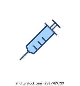 Vector de icono de la jeringa. símbolo y signo de inyección.icono de vacuna