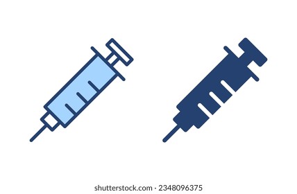Syringe icon vector. injection sign and symbol.vaccine icon