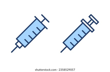 Syringe icon vector. injection sign and symbol.vaccine icon