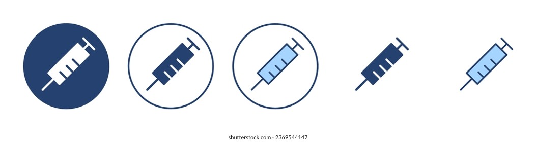 Syringe icon vector. injection sign and symbol.vaccine icon