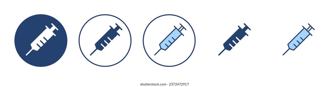 Syringe icon vector. injection sign and symbol.vaccine icon