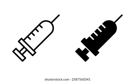 Syringe icon vector. injection sign and symbol.vaccine icon