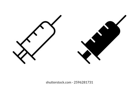 Syringe icon vector. injection sign and symbol.vaccine icon