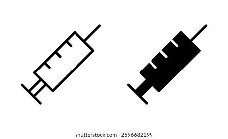 Syringe icon vector. injection sign and symbol.vaccine icon