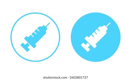 Syringe icon vector. injection sign and symbol.vaccine icon