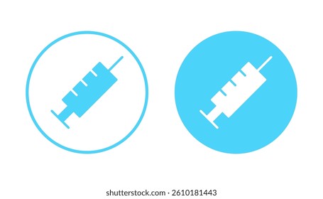 Syringe icon vector. injection sign and symbol.vaccine icon
