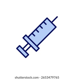 Syringe icon vector. injection sign and symbol.vaccine icon