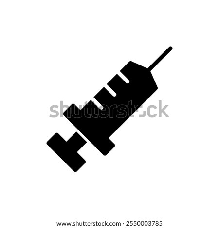 Syringe icon vector. injection sign and symbol.vaccine icon