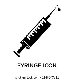 Syringe icon vector isolated on white background for your web and mobile app design, Syringe logo concept