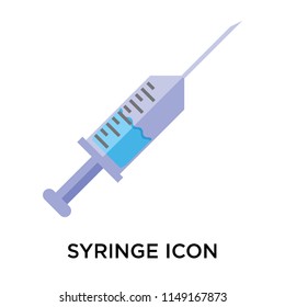 Syringe icon vector isolated on white background for your web and mobile app design, Syringe logo concept