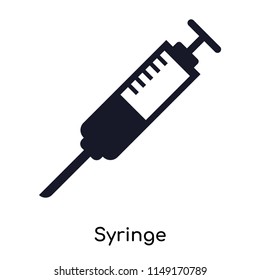 Syringe icon vector isolated on white background for your web and mobile app design, Syringe logo concept