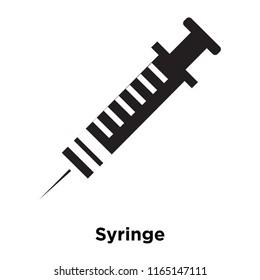 Syringe icon vector isolated on white background, Syringe transparent sign , medical health symbols