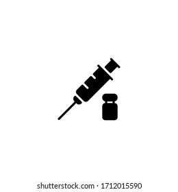 syringe icon. syringe vector on gray background