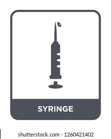 syringe icon vector on white background., syringe simple element illustration
