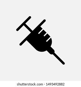 
Syringe Icon - Vector, Sign and Symbol for Design, Presentation, Website or Apps Elements.