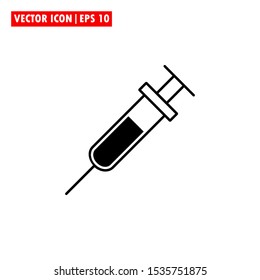 syringe icon vector simple design