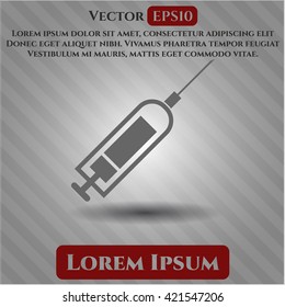syringe icon vector symbol flat eps jpg app web concept website