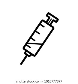 Syringe icon vector template illustration.