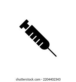 Syringe icon vector for web and mobile app. injection sign and symbol. vaccine icon