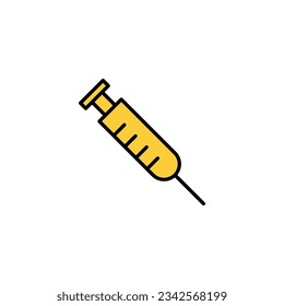 Syringe icon vector for web and mobile app. injection sign and symbol. vaccine icon