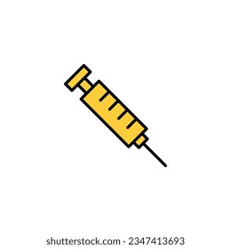 Syringe icon vector for web and mobile app. injection sign and symbol. vaccine icon