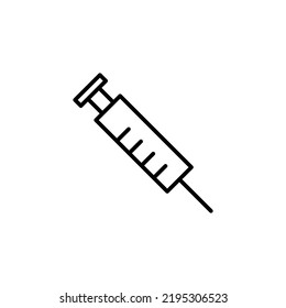 Syringe icon for web and mobile app. injection sign and symbol. vaccine icon