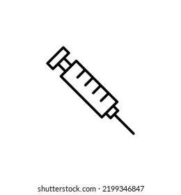 Syringe icon for web and mobile app. injection sign and symbol. vaccine icon
