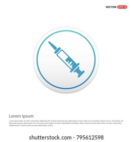 syringe icon White Background icon template