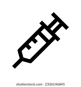 icono de la jeringa para su sitio web, móvil, presentación y diseño de logotipo.
