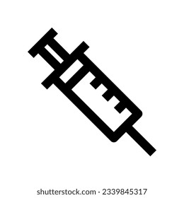 icono de la jeringa para su sitio web, móvil, presentación y diseño de logotipo.