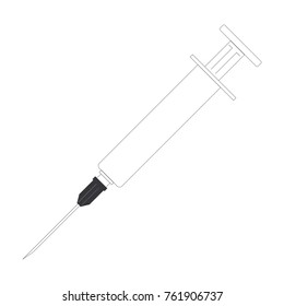 syringe illustration vector