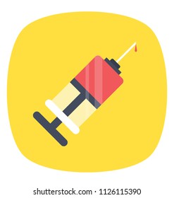 Syringe to inject fluids or into or withdraw them from something