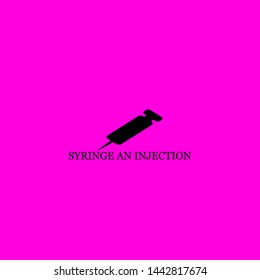 syringe an injection icon sign signifier vector